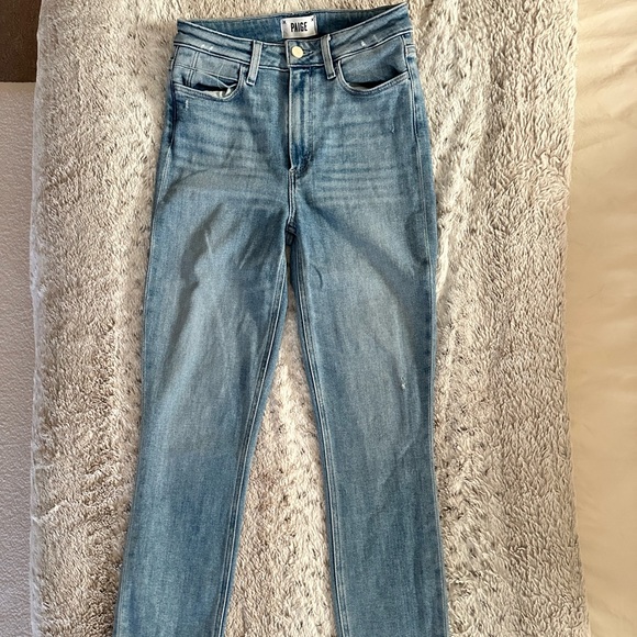 Light Wash Paige Jeans - Picture 1 of 5